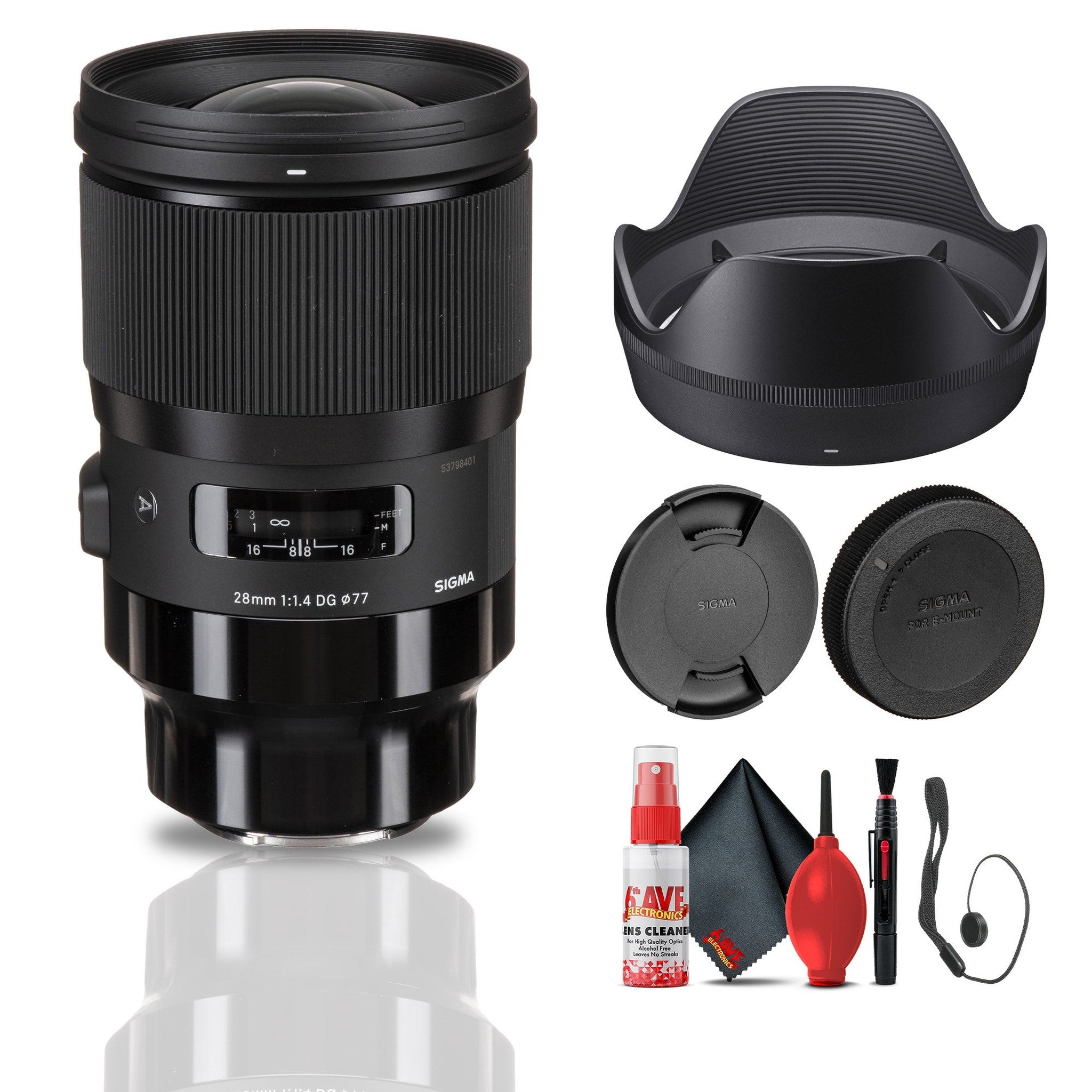 Sigma 28mm f/1.4 DG HSM Art Lens for Sony E Mount Bundle Sigma