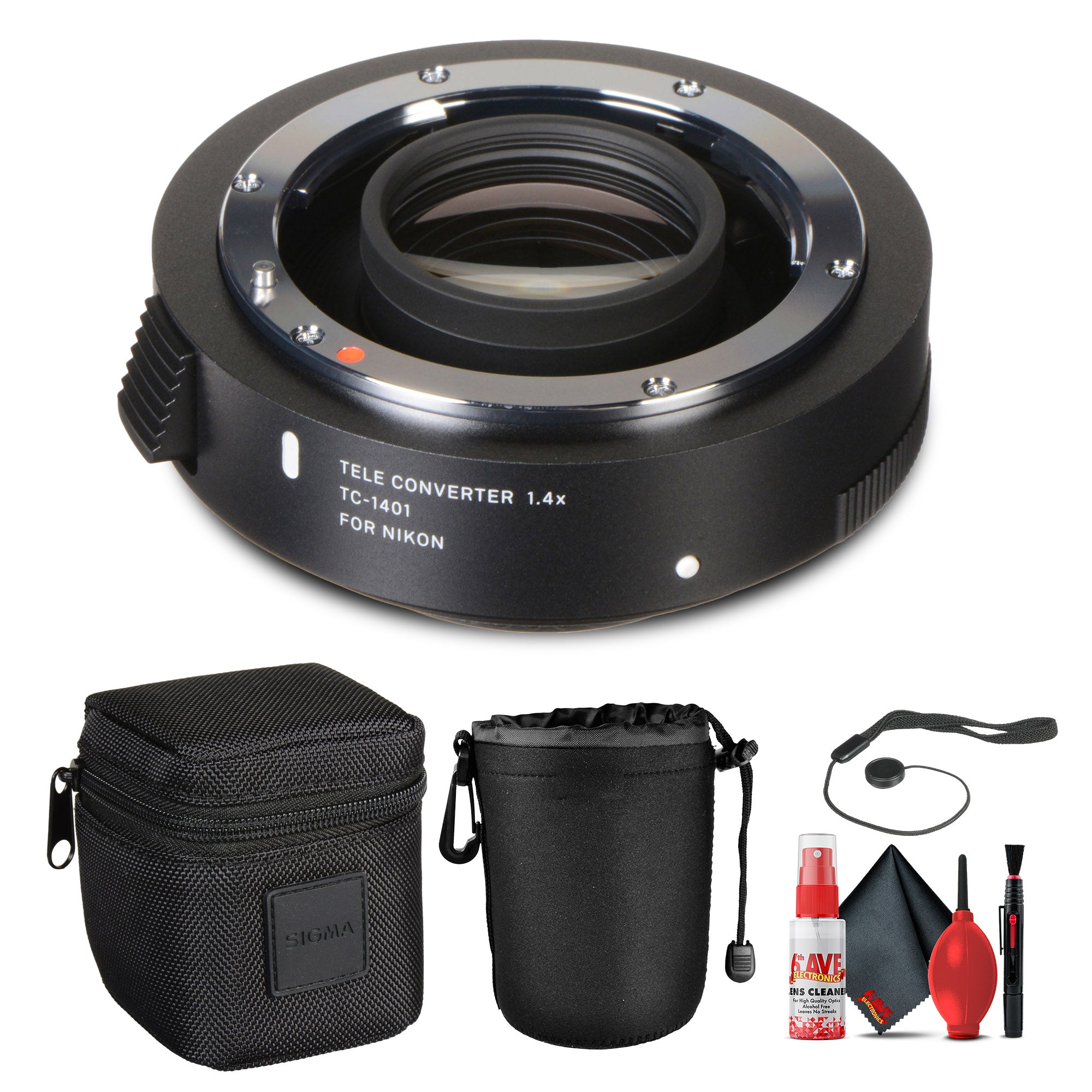 Sigma TC-1401 1.4x Teleconverter for Nikon Bundle