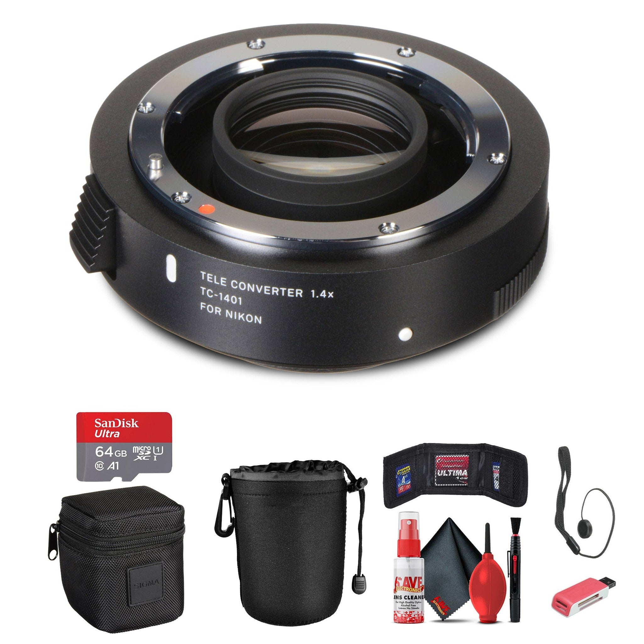 Sigma TC-1401 1.4x Teleconverter for Nikon Bundle Sigma