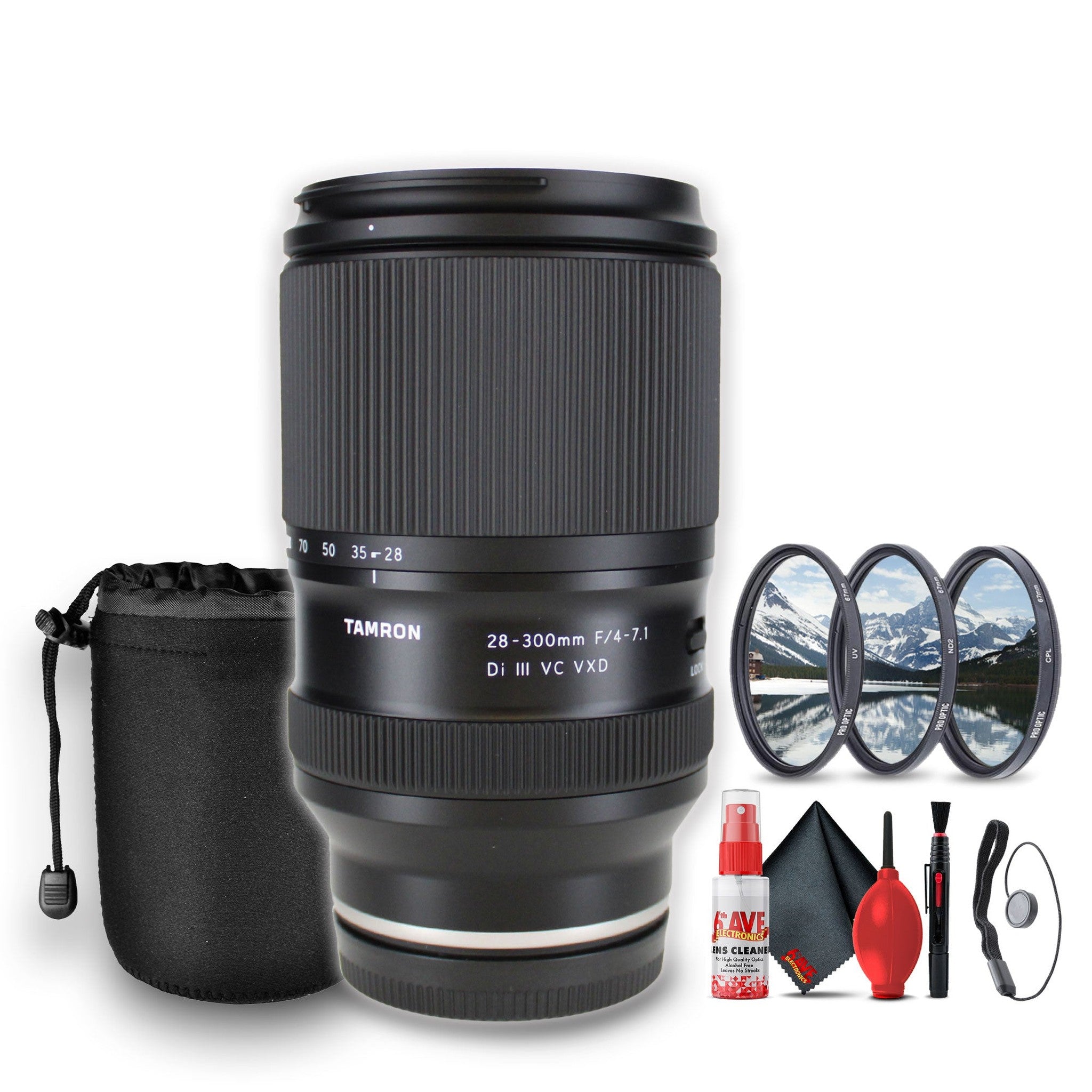 Tamron 28-300mm f/4-7.1 Di III VC VXD Lens for Sony E Bundle Tamron