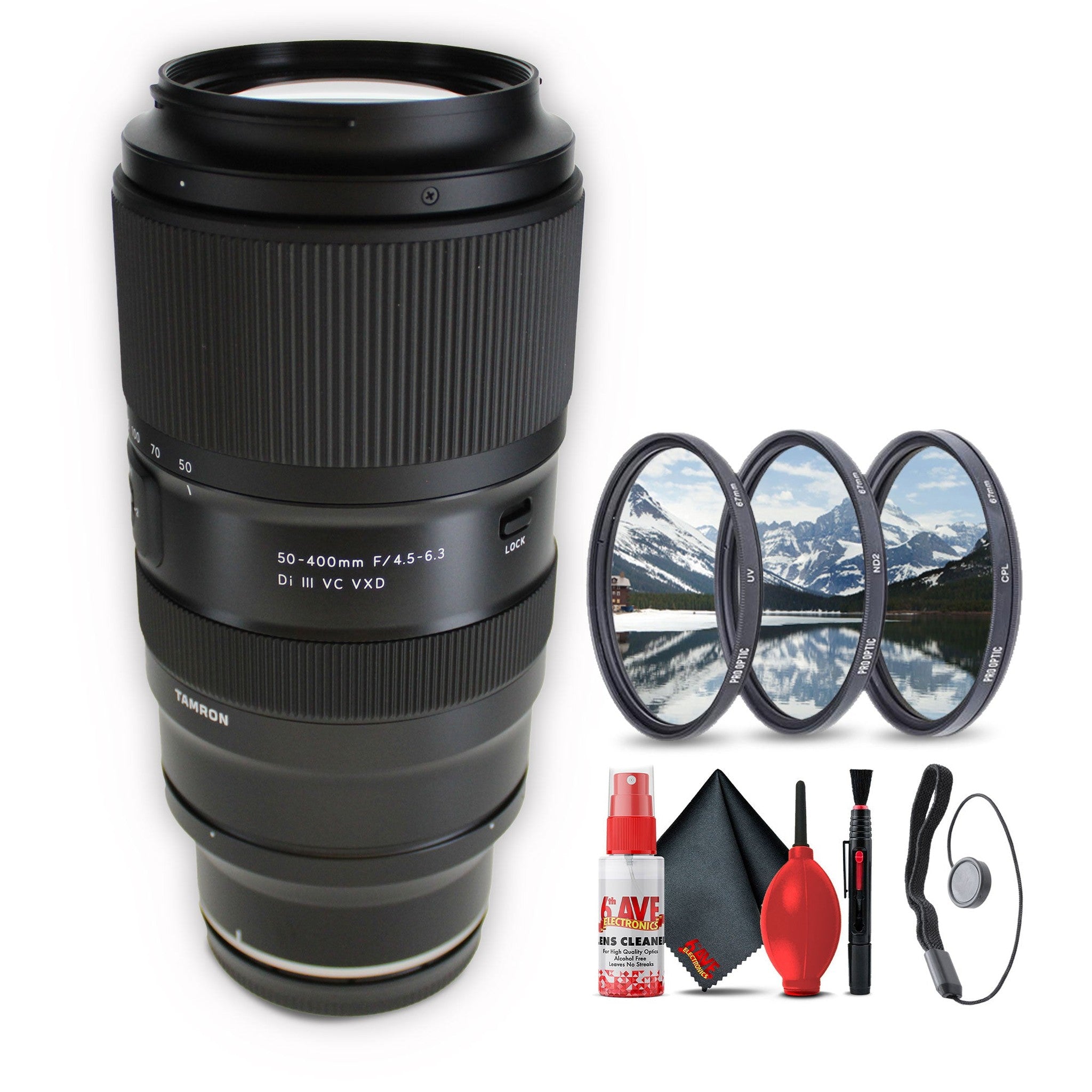 Tamron 50-400mm f/4.5-6.3 Di III VC VXD Lens for Nikon Z Bundle Tamron
