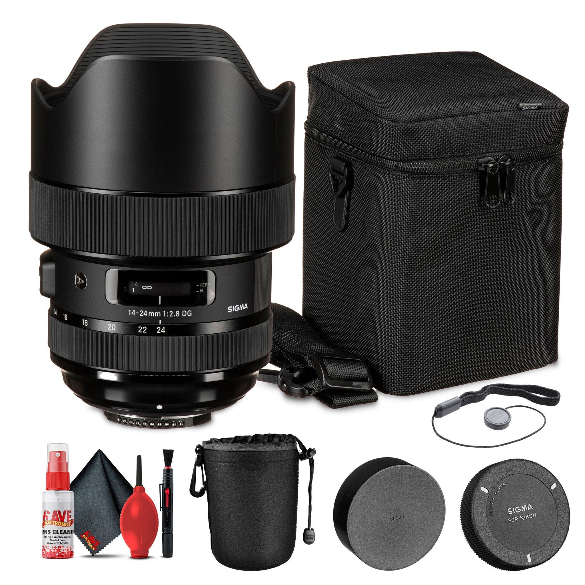Sigma 14-24mm f/2.8 DG HSM Art Lens for Nikon F BUNDLE Sigma