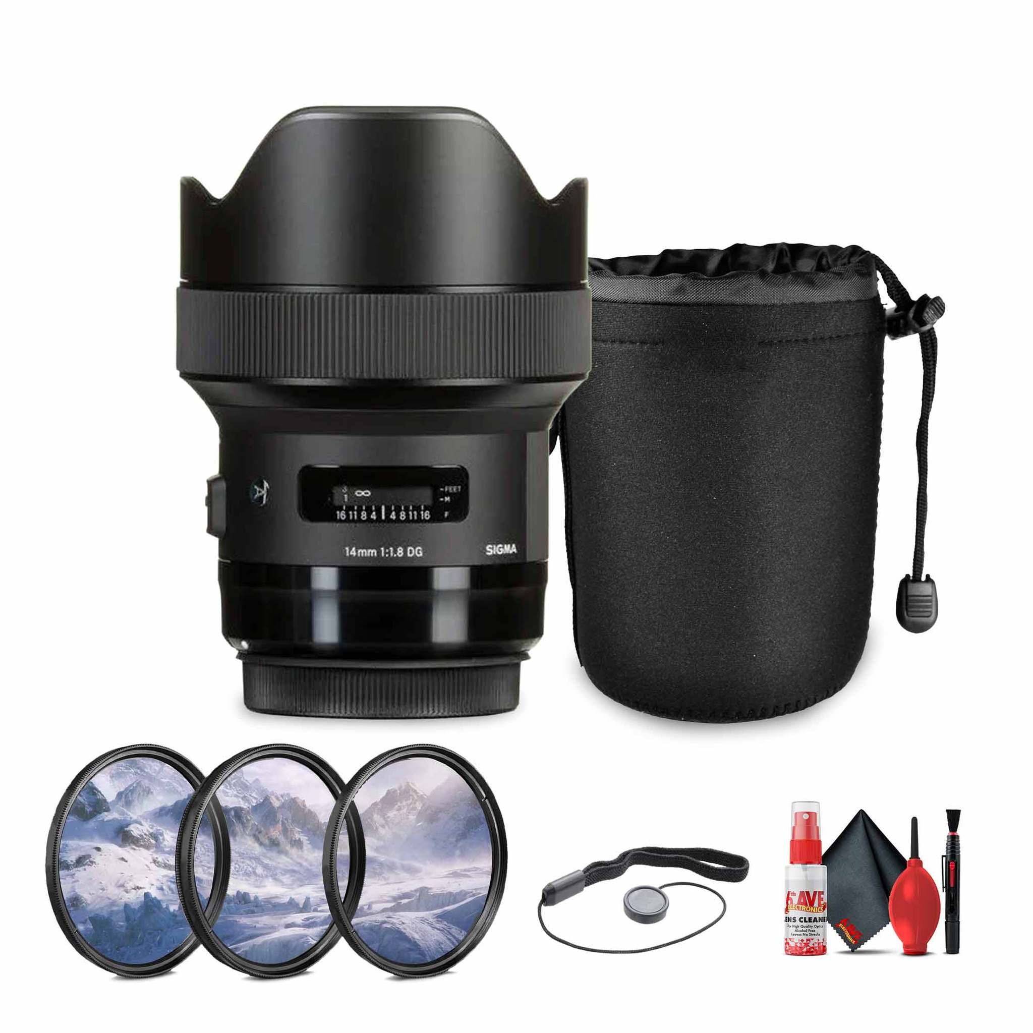 Sigma 14mm f/1.8 DG HSM Art Lens for Canon EF Bundle Sigma