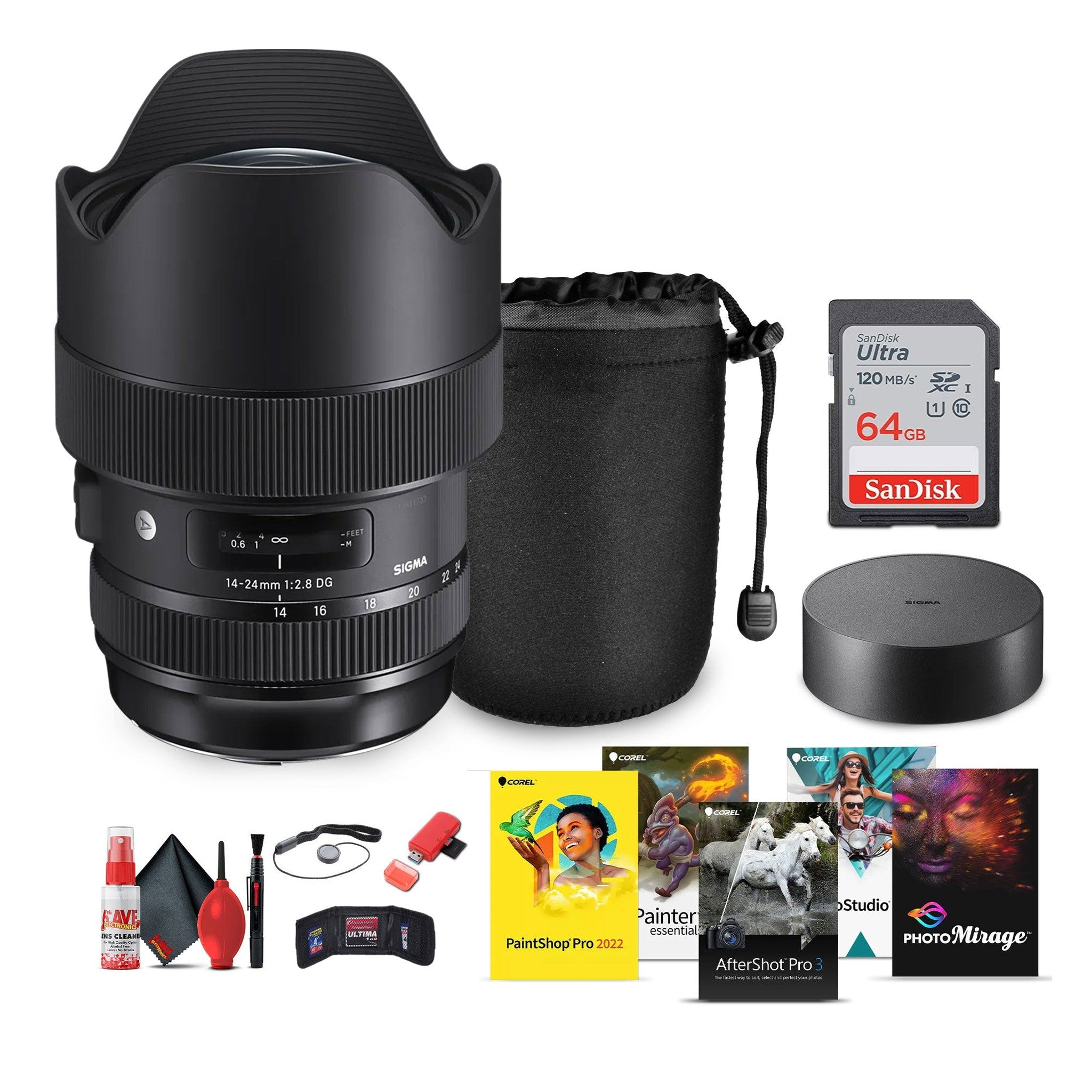 Sigma 14-24mm f/2.8 DG HSM Art Lens for Canon EF Bundle Sigma