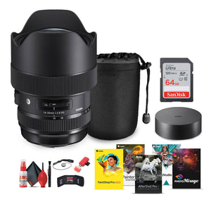 Sigma 14-24mm f/2.8 DG HSM Art Lens for Canon EF Bundle Sigma