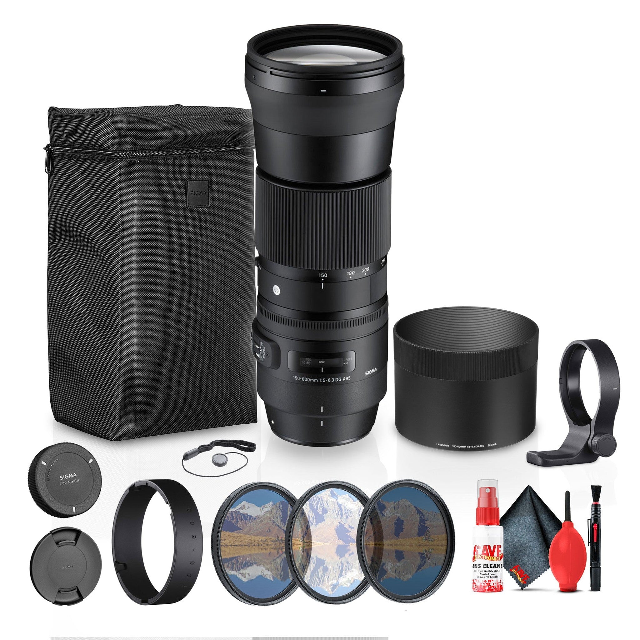 Sigma 150-600mm F5-6.3 DG Contemporary Nikon Mount Bundle Sigma