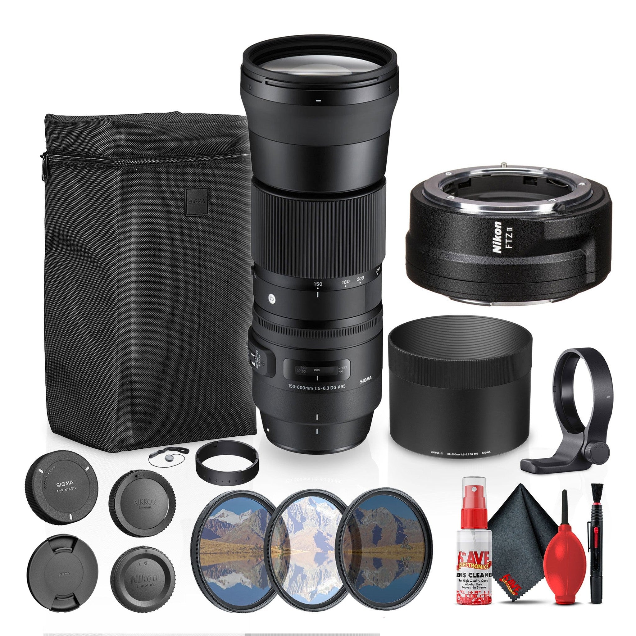 Sigma 150-600mm F5-6.3 DG Contemporary Nikon Mount Bundle Sigma