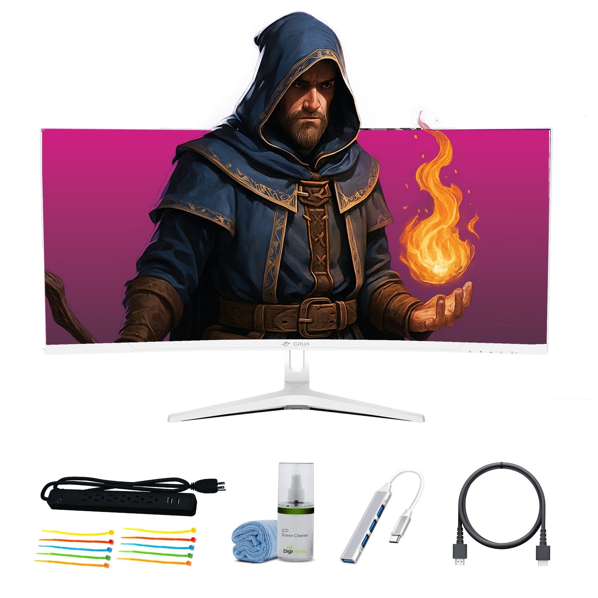 Crua 34 inch 144HZ Monitor White