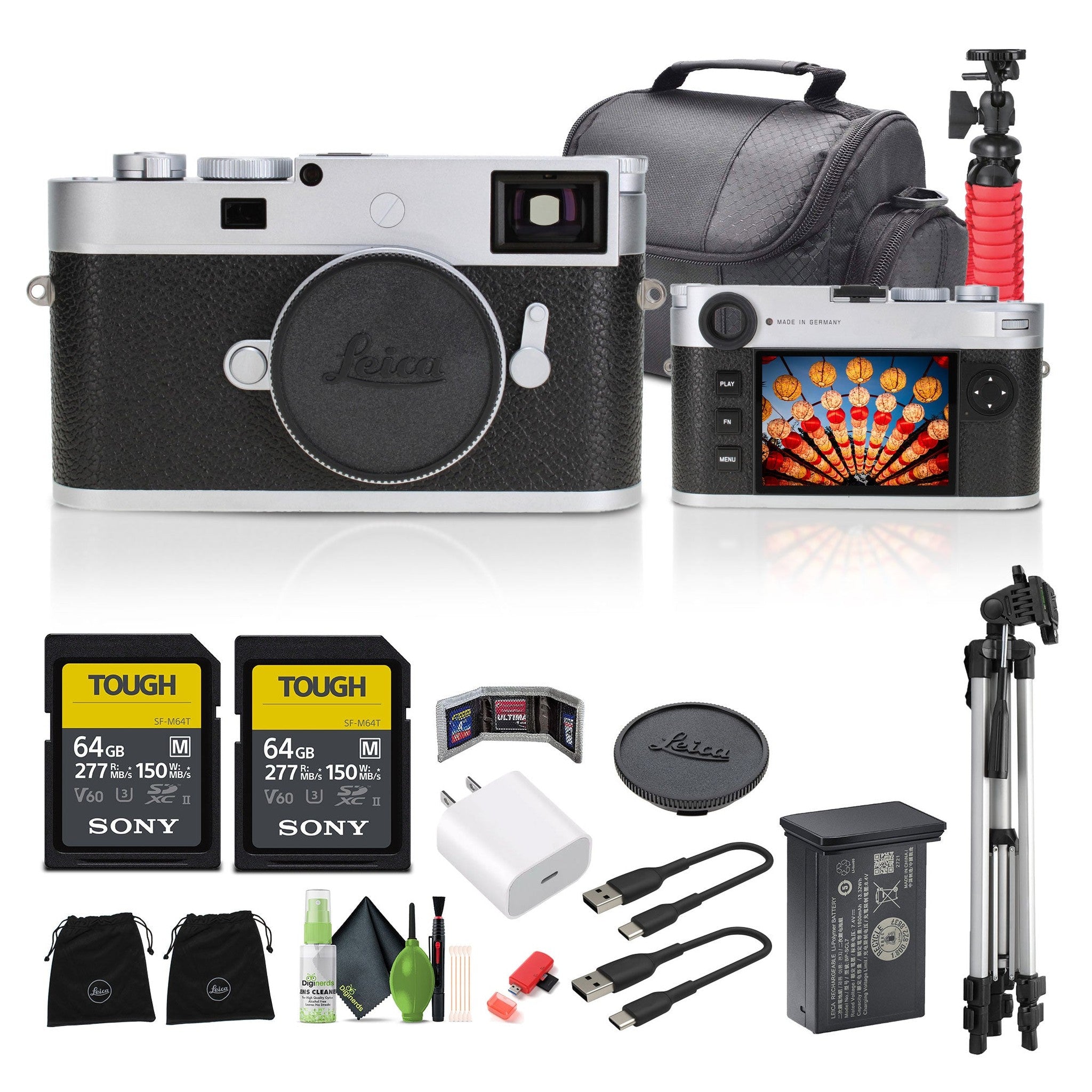 Leica M11-P Rangefinder Camera Silver Bundle Leica