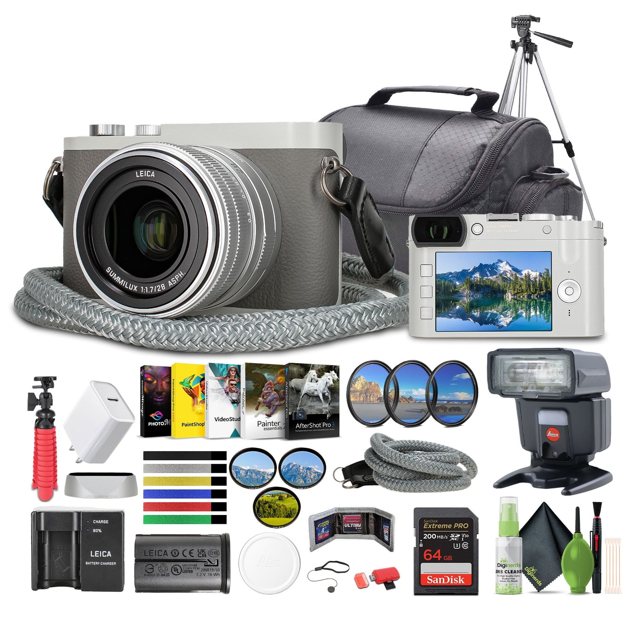 Leica Q2 Ghost HODINKEE Digital Camera w/Leica SF40 flash Camera Case Memory Card + More Leica