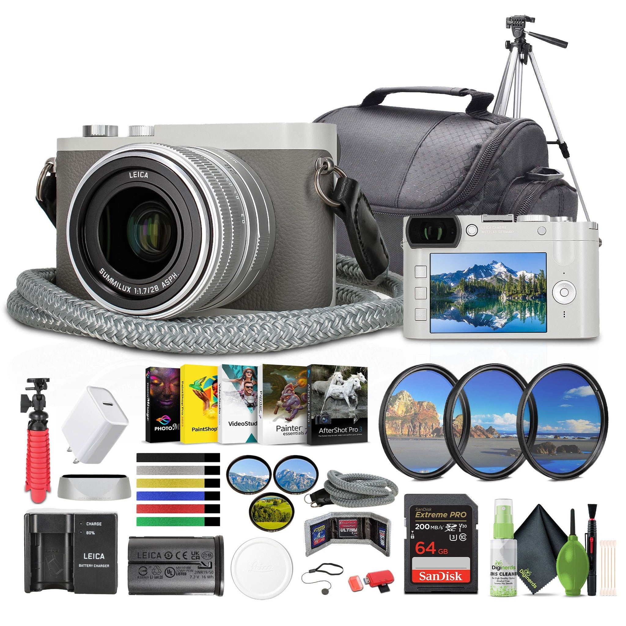 Leica Q2 Ghost HODINKEE Digital Camera with Camera Case Memory Card Tripod + More Leica