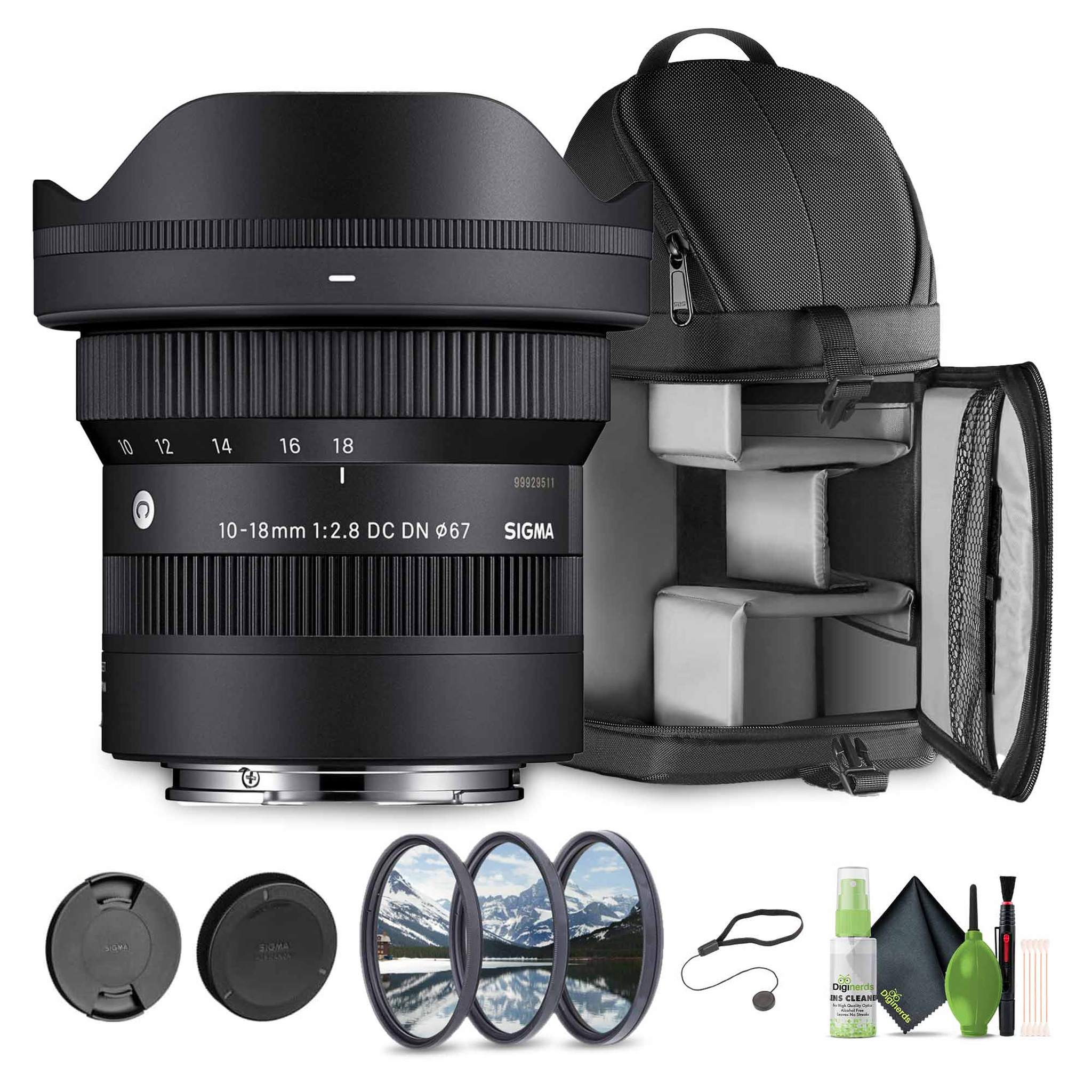 Sigma 10-18mm f/2.8 DC DN Contemporary Sony E Bundle