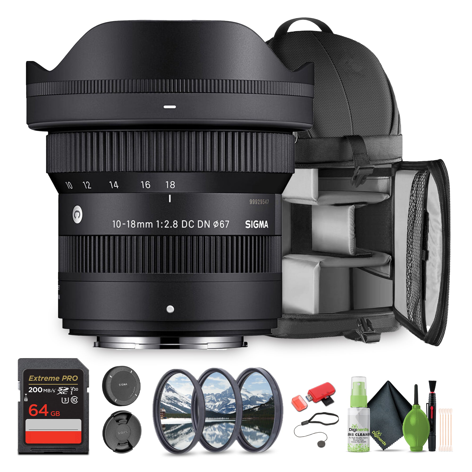 Sigma 10-18mm f/2.8 DC DN Contemporary FUJIFILM X Bundle 1