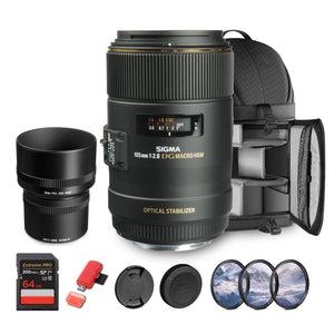 Sigma 105 2.8 Macro Canon EF Bundle