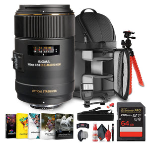 Sigma 105mm f/2.8 EX DG OS HSM Macro Lens for Nikon F Sigma