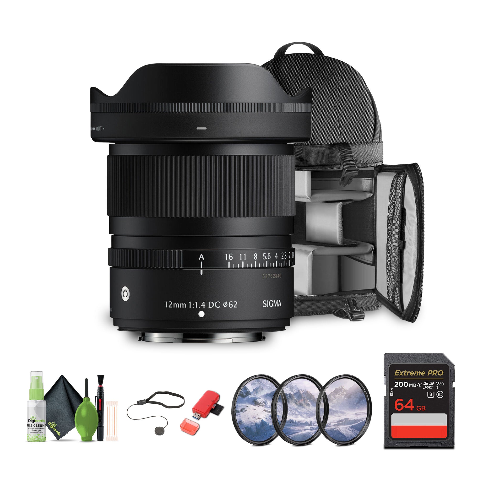 Sigma 12mm f/1.4 DC Contemporary FUJIFILM X Bundle 1