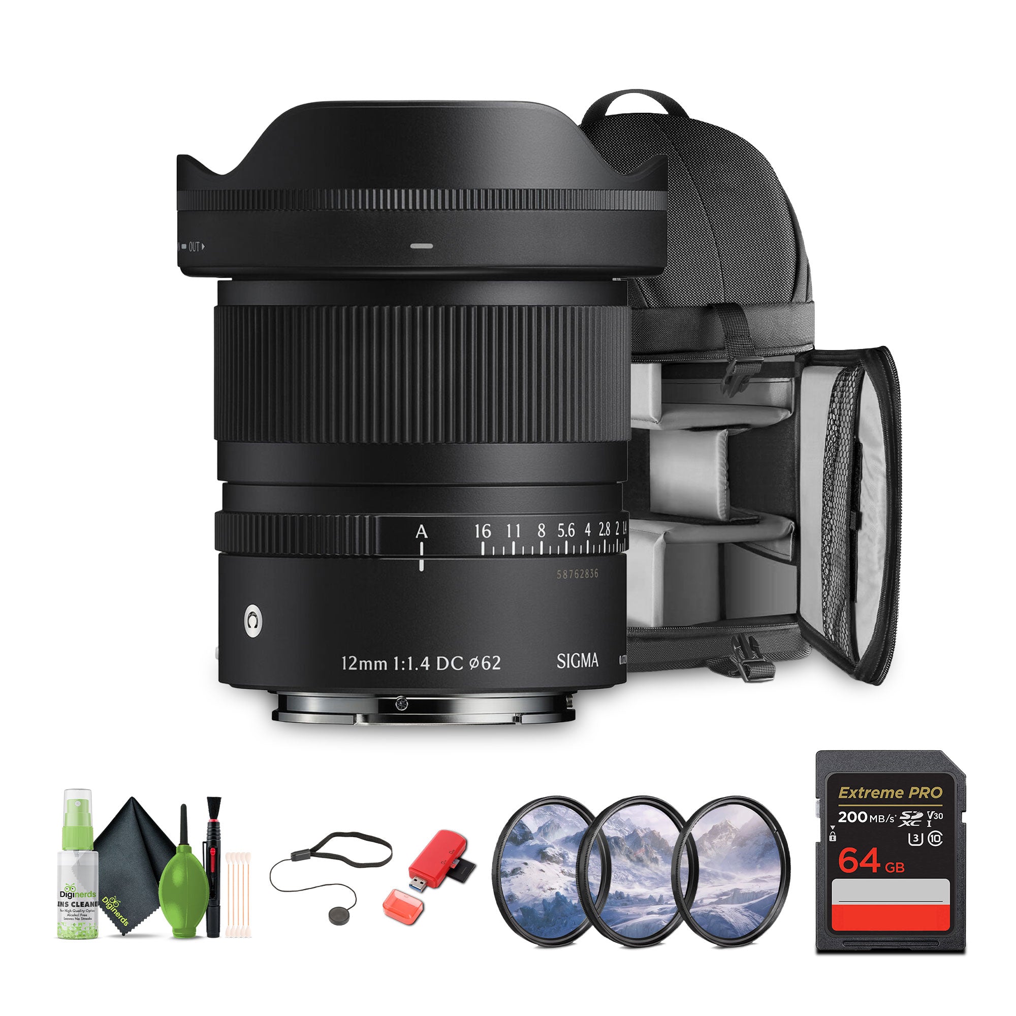 Sigma 12mm f/1.4 DC Contemporary Sony E Bundle 1