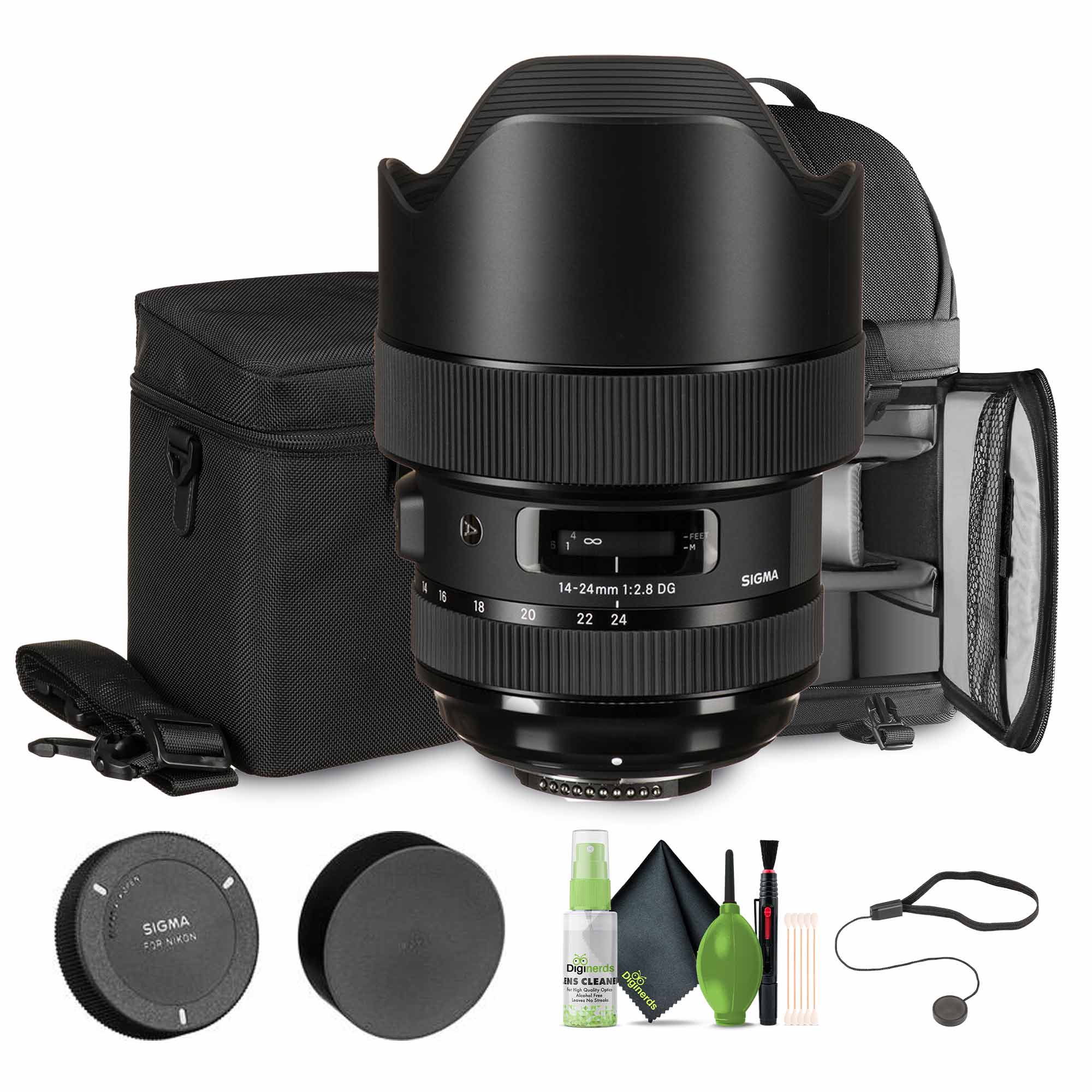 Sigma 14-24mm f/2.8 DG HSM Art Lens Nikon F Bundle