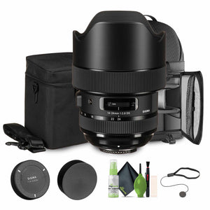 Sigma 14-24mm f/2.8 DG HSM Art Lens Nikon F Bundle