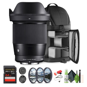 Sigma 16mm f/1.4 DC DN Contemporary Canon RF Bundle 2