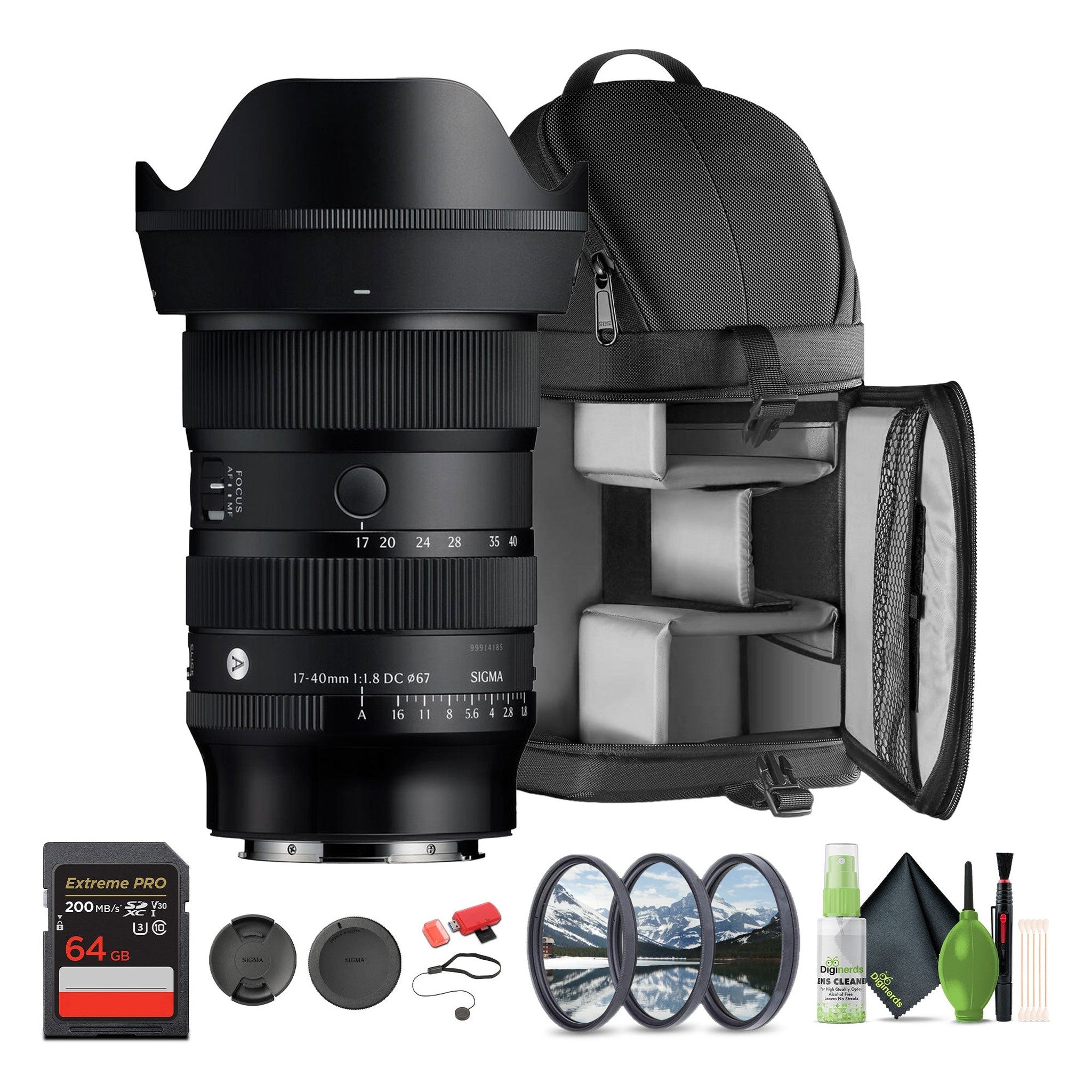 Sigma 17-40mm f/1.8 DC Art Lens L-Mount Bundle 1