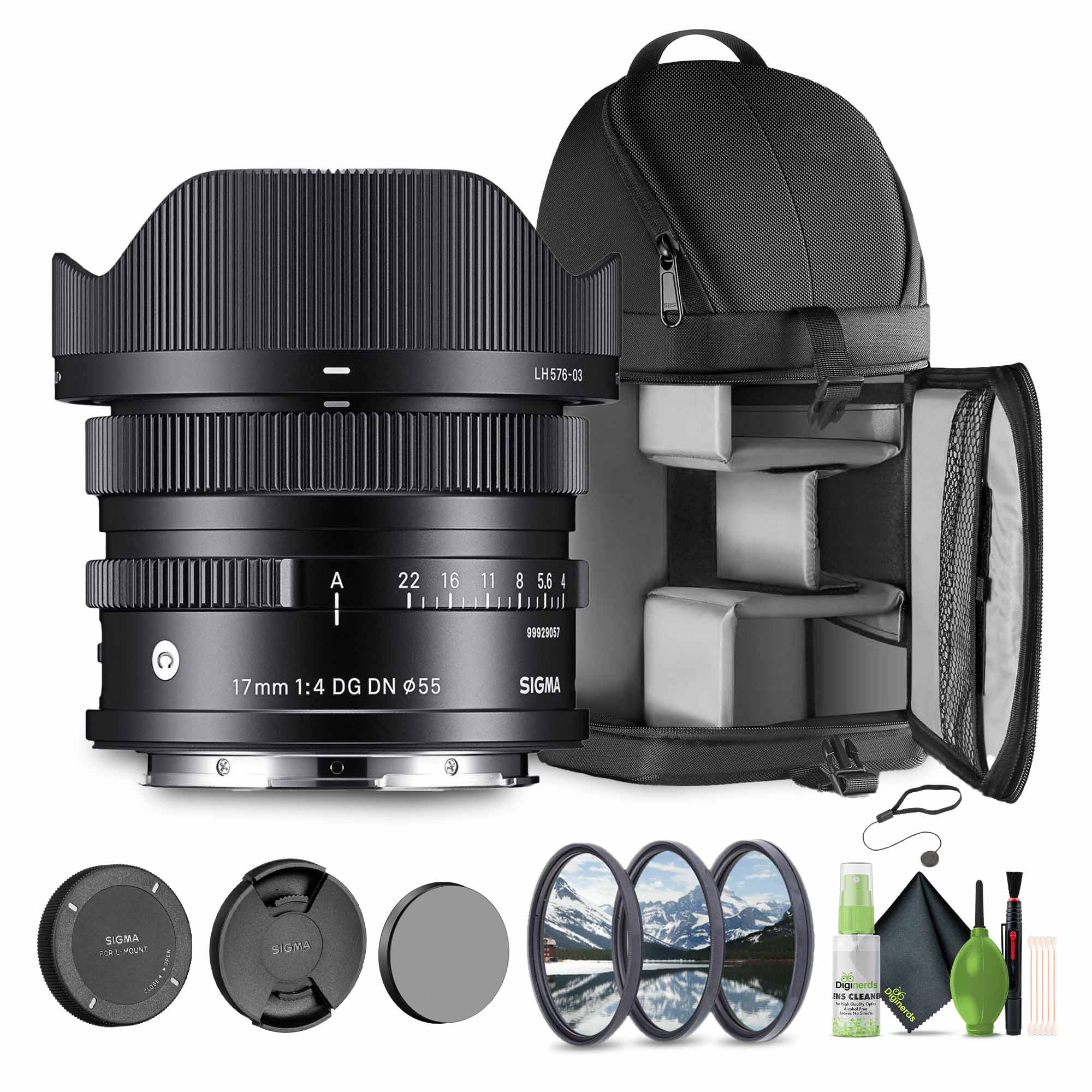 Sigma 17mm f/4 DG DN Contemporary Leica L Bundle