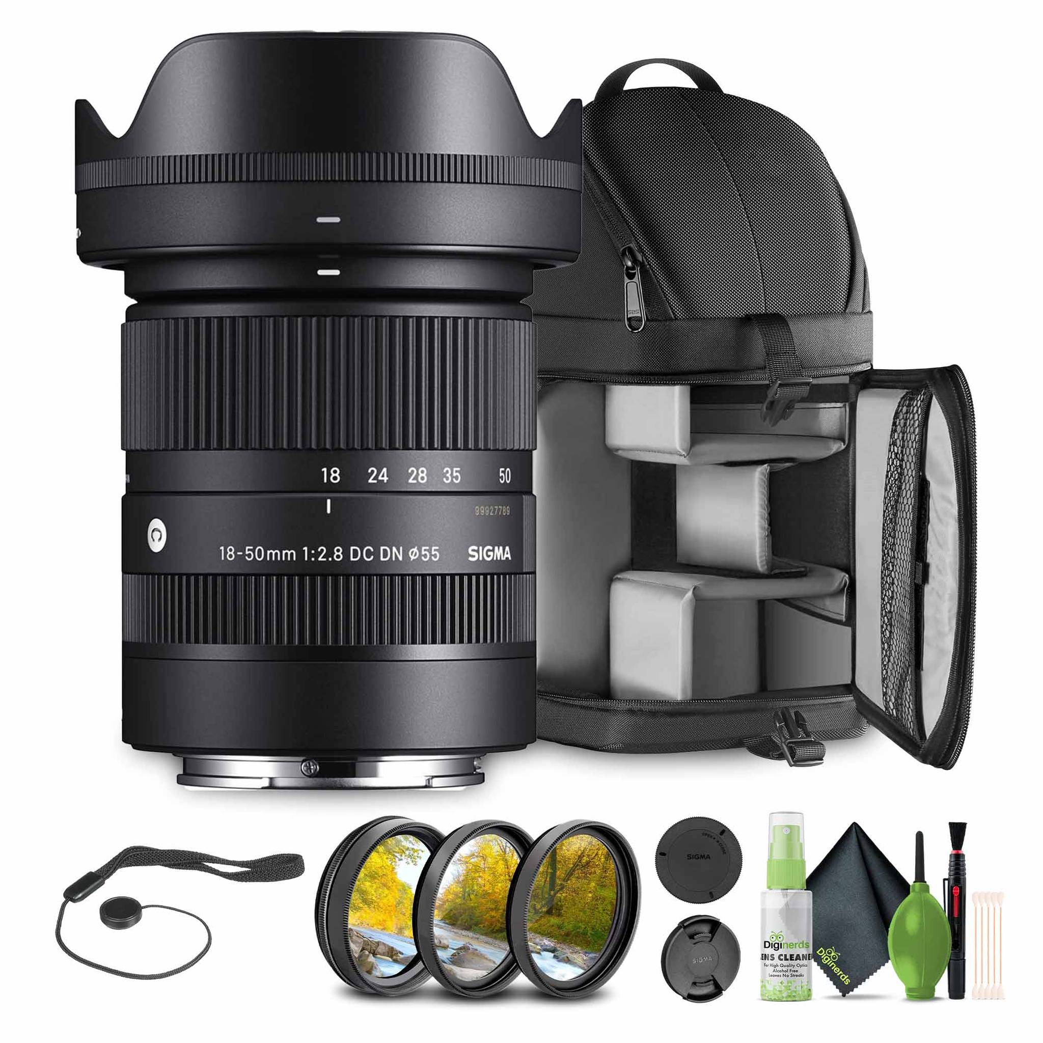 Sigma 18-50mm f/2.8 DC DN Contemporary Sony E Bundle