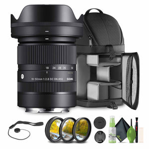 Sigma 18-50mm f/2.8 DC DN Contemporary Sony E Bundle