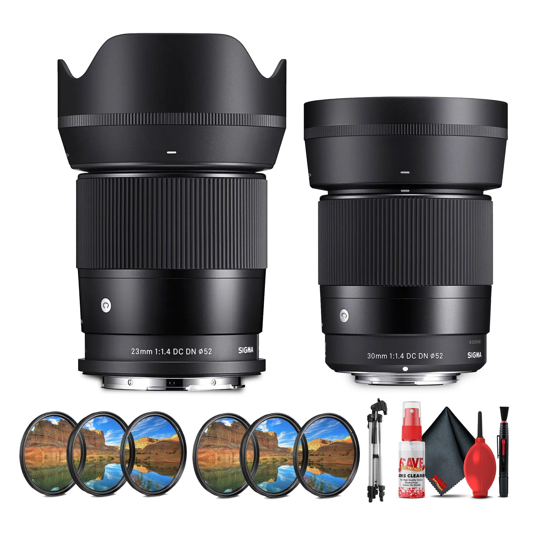 Sigma 23 1.4 and 30 1.4 Canon RF Mount Double Lens Bundle Sigma