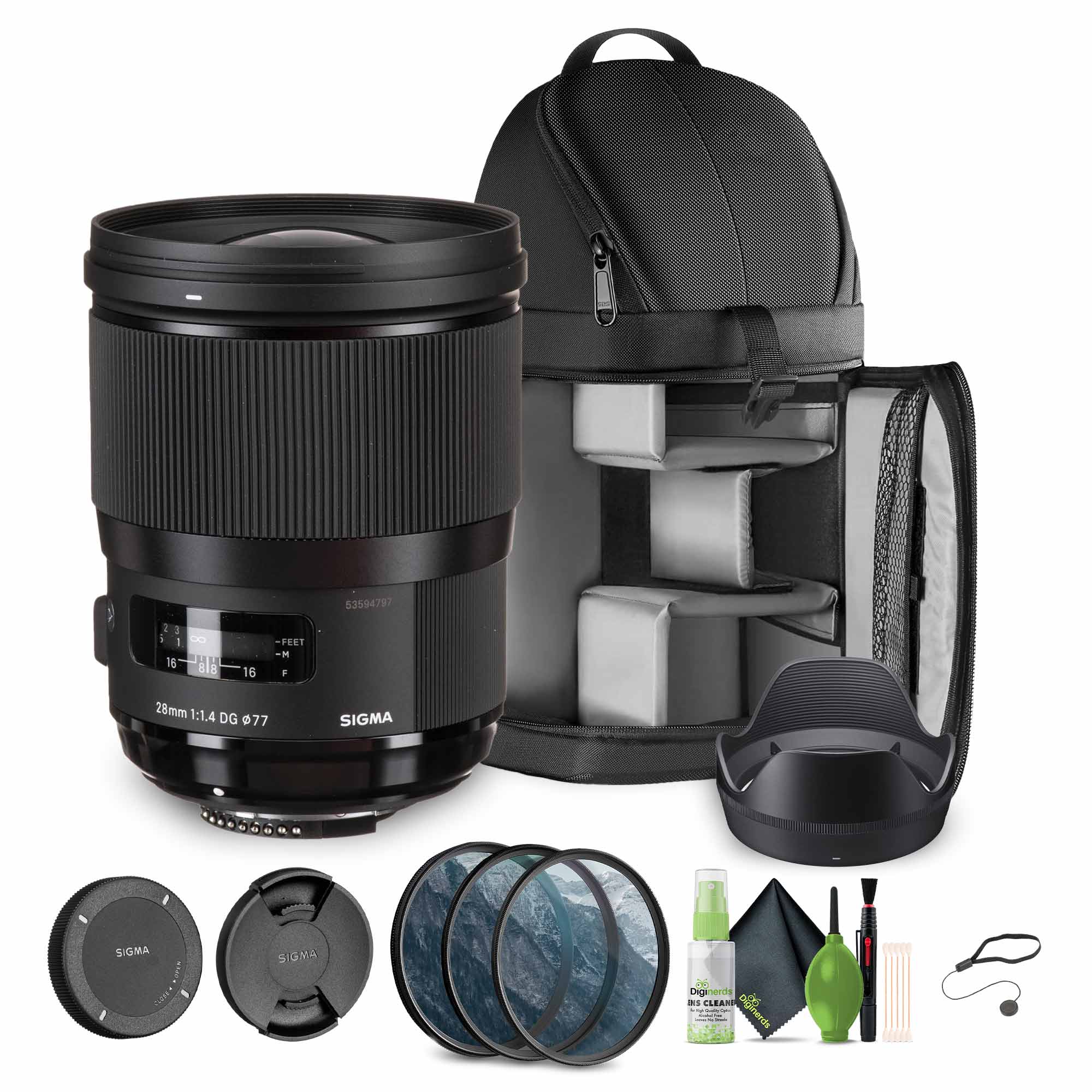 Sigma 28mm f/1.4 DG HSM Art Nikon F Bundle