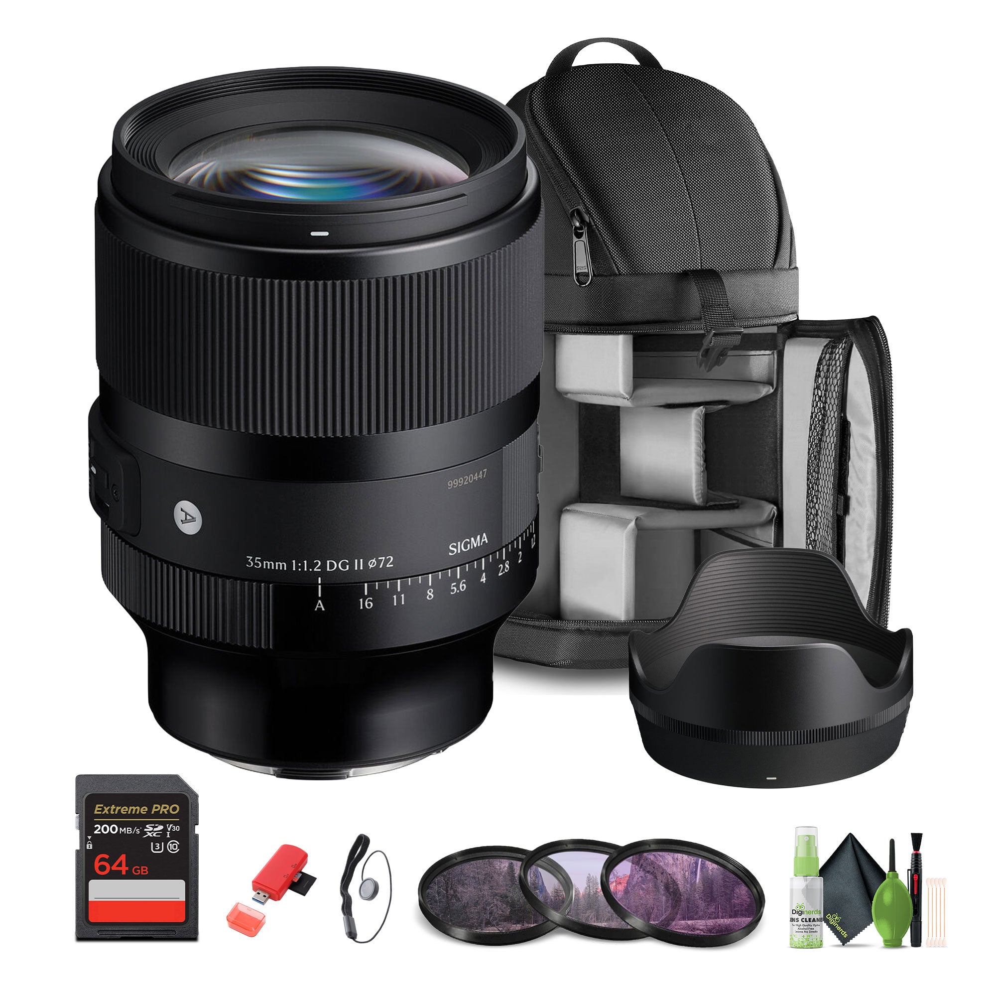 Sigma 35mm f/1.2 DG II Art Lens (L-Mount) Bundle 1