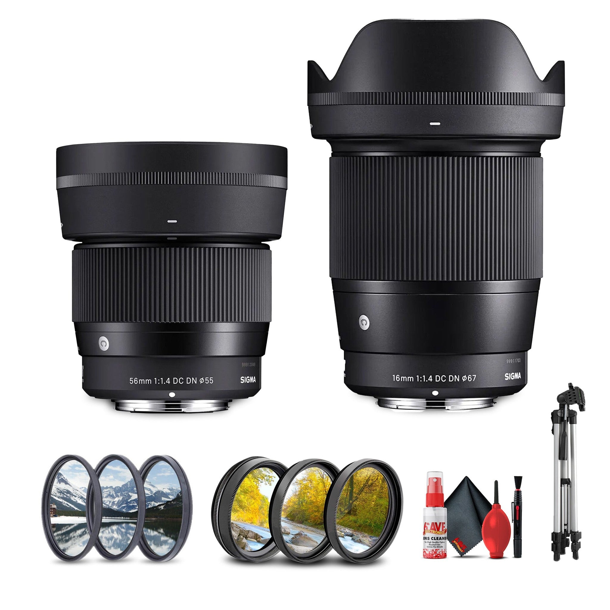 Sigma 56 1.4 and 16 1.4 Canon RF Mount Double Lens Sigma