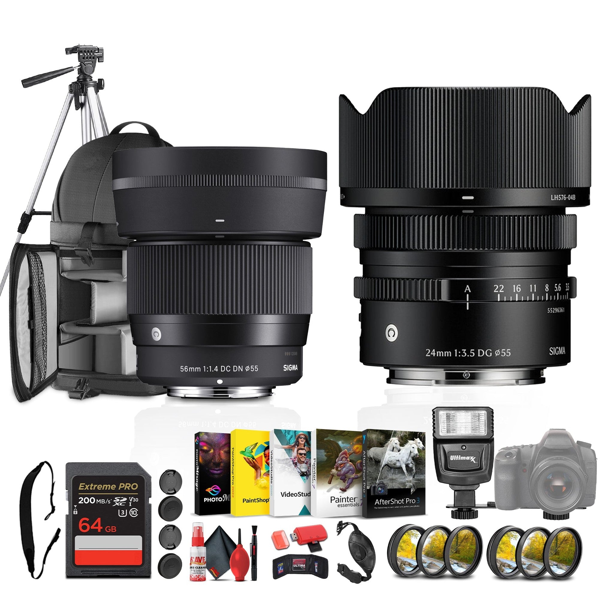 Sigma 56 1.4 and 24 3.5 Sony E Bundle Sigma