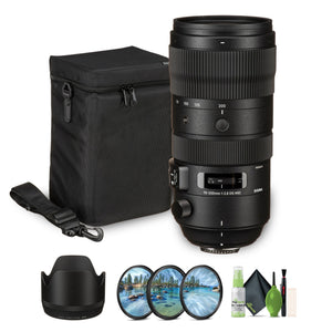 Sigma 70-200mm f/2.8 DG OS HSM Sports Lens for Nikon F Bundle 2