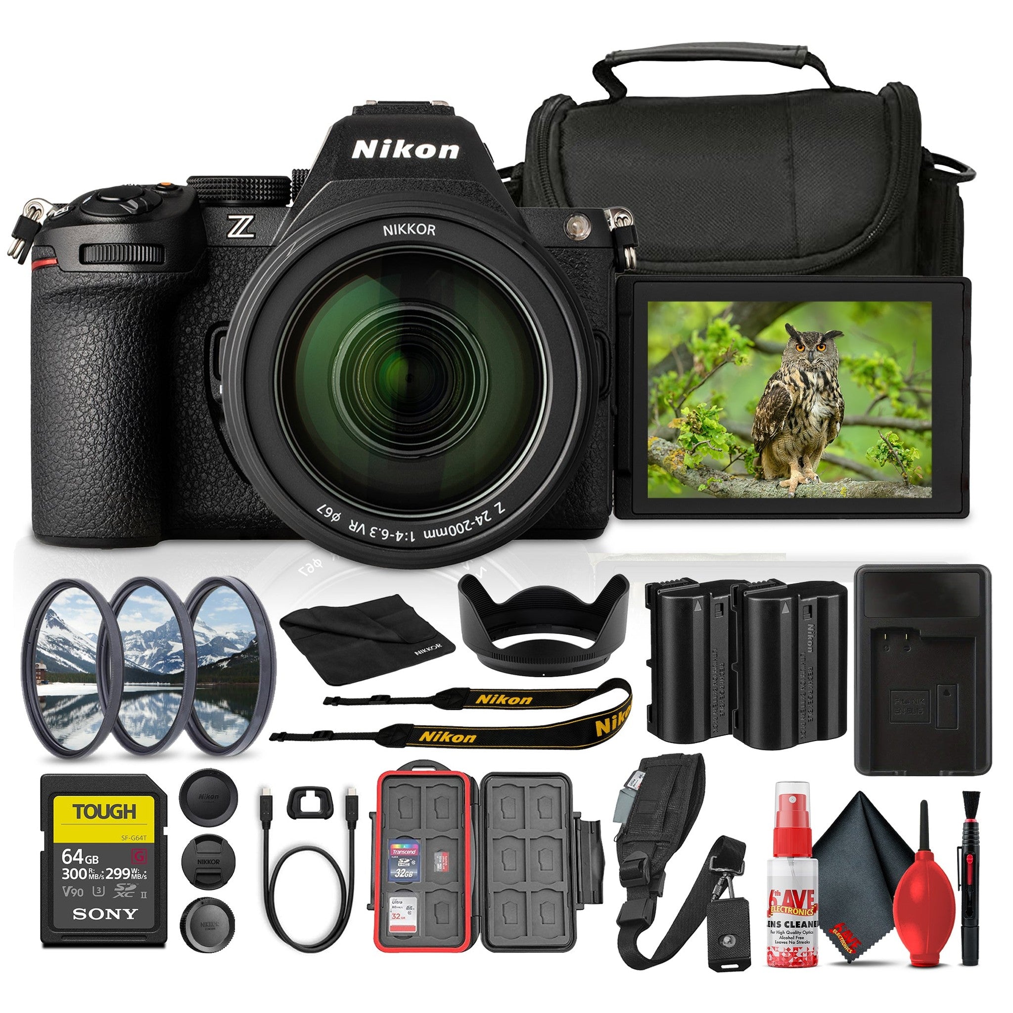 Nikon Z5 II Mirrorless Camera w/ 24-200mm Lens + 64GB Memory Card + More