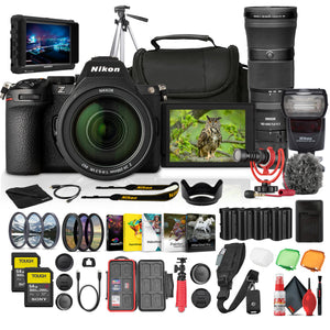 Nikon Z5 II Mirrorless Camera w/ 24-200mm Lens + Nikkor Z 180-600mm Lens + More