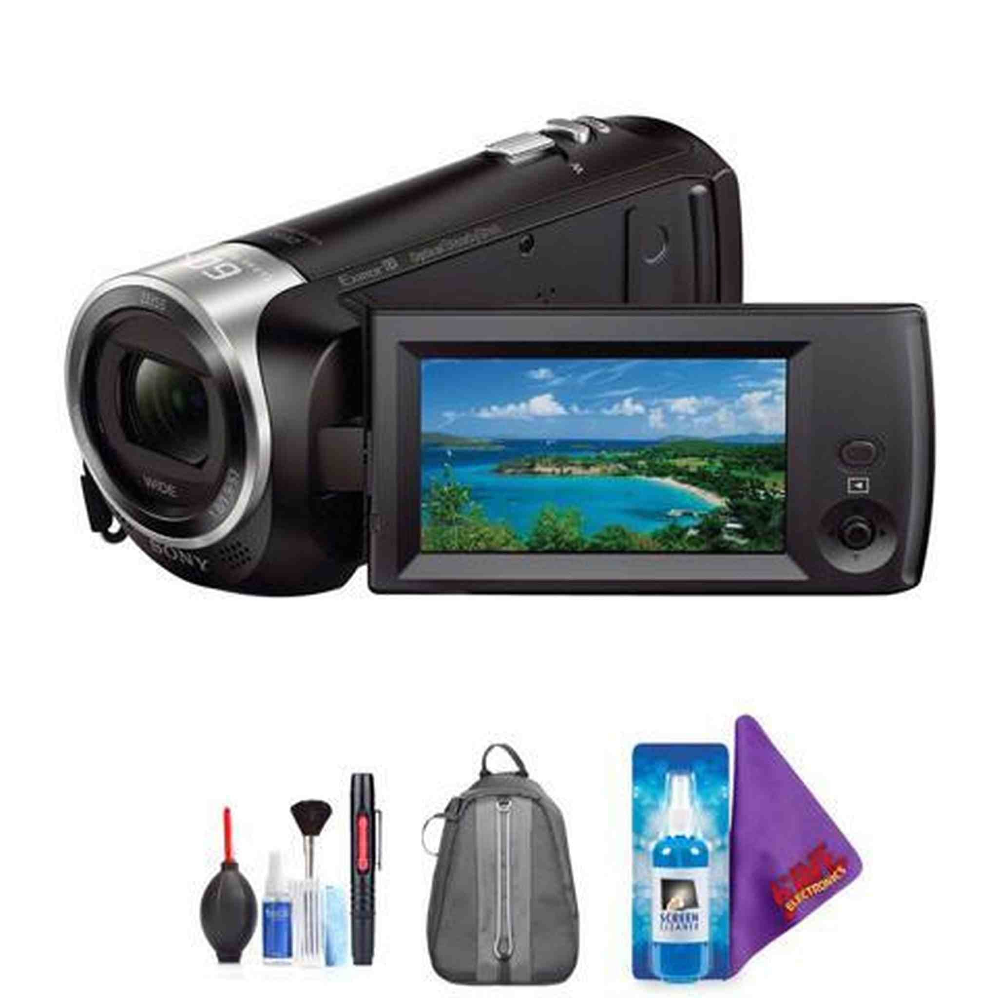 Sony HDR-CX405 HD Handycam + Pro Accessories Bundle