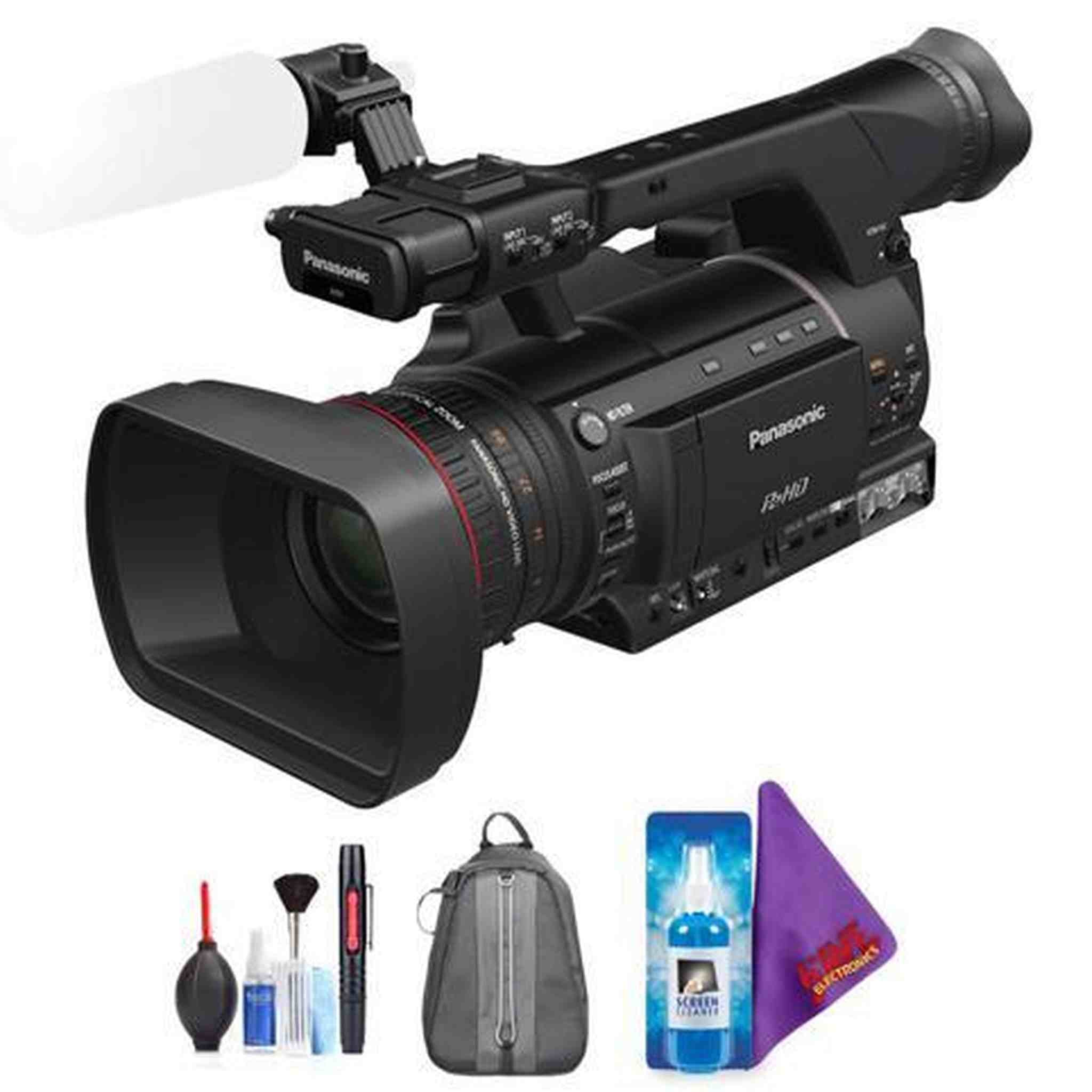 Panasonic AG-HPX250 P2 HD Handheld Camcorder + Pro Accessories Bundle