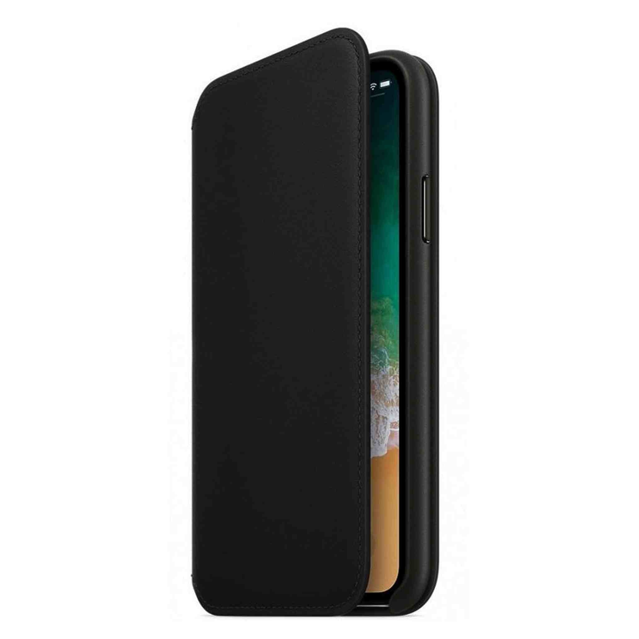 Apple iPhone X Leather Folio - Black - Used Apple