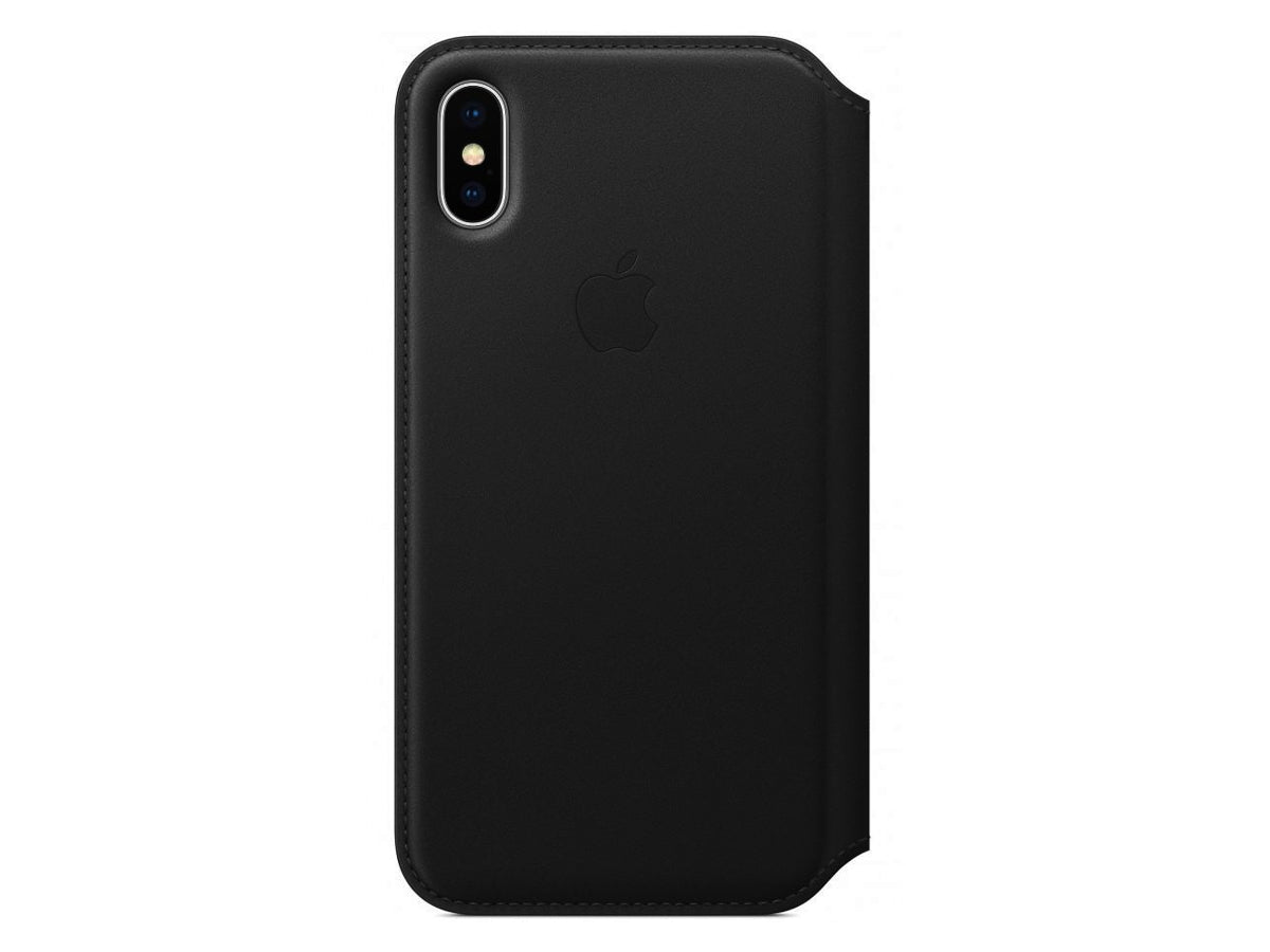 Apple Leather Folio for iPhone X - Black