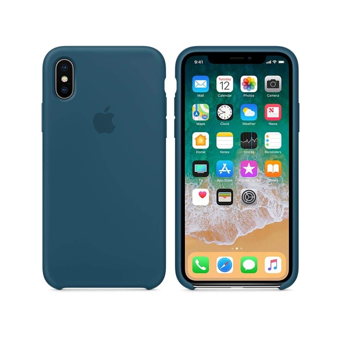 Apple Silicone Case (for iPhone X) - Cosmos Blue