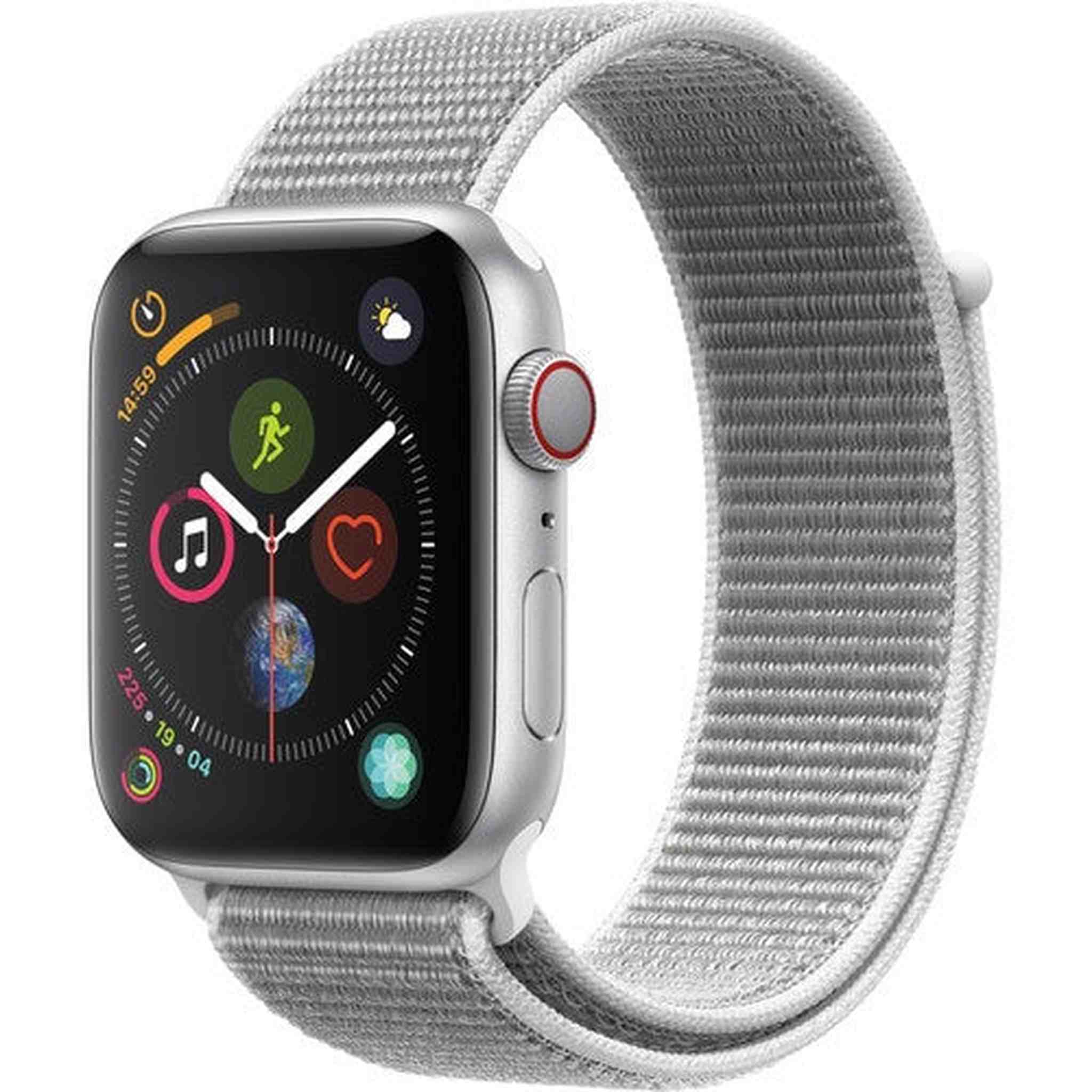 Apple Watch Series 4 GPS + Cellular 44mm Aluminum Case, Silver