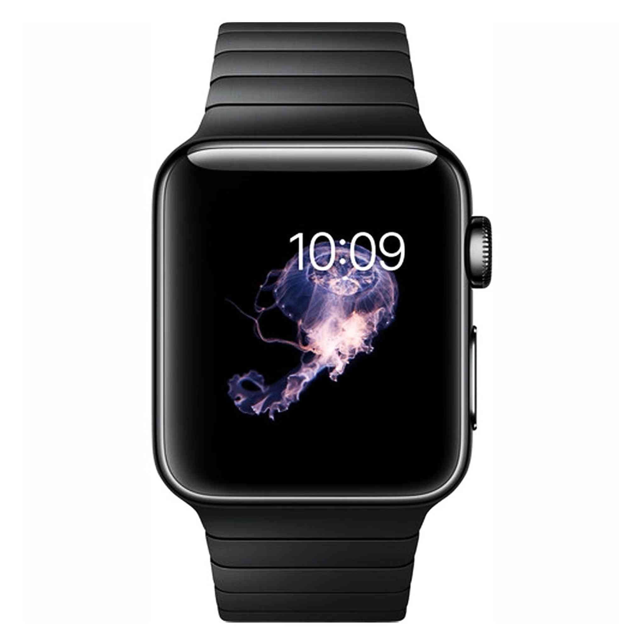Apple Watch Series 2 38mm Smartwatch Space Black Stainless Steel Case, Space Black Link Band
