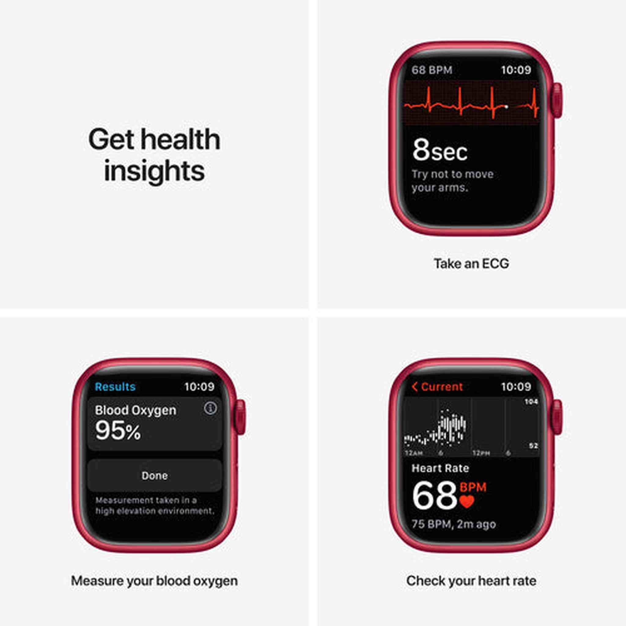 Apple Watch Series 7 GPS + Cellular 45mm Red Aluminum Case with Red Sport Band - Used Apple