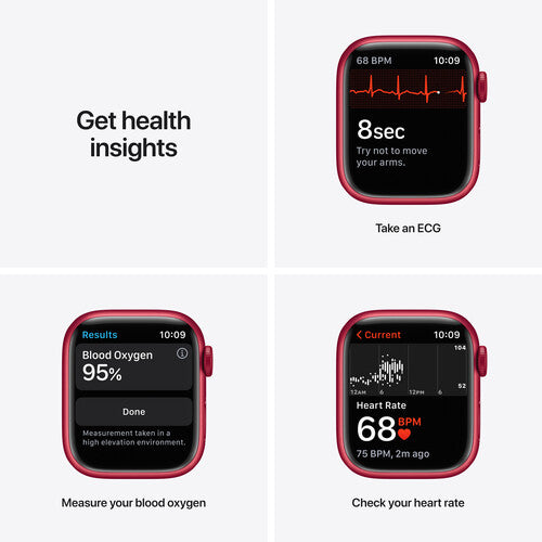 Apple Watch Series�7 GPS, 45mm (Product) RED Aluminum Case with (Product) RED Sport Band - Regular