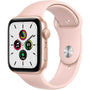 Apple Watch SE GPS, 44mm - Gold Aluminum Case with Pink Sand Sport Band