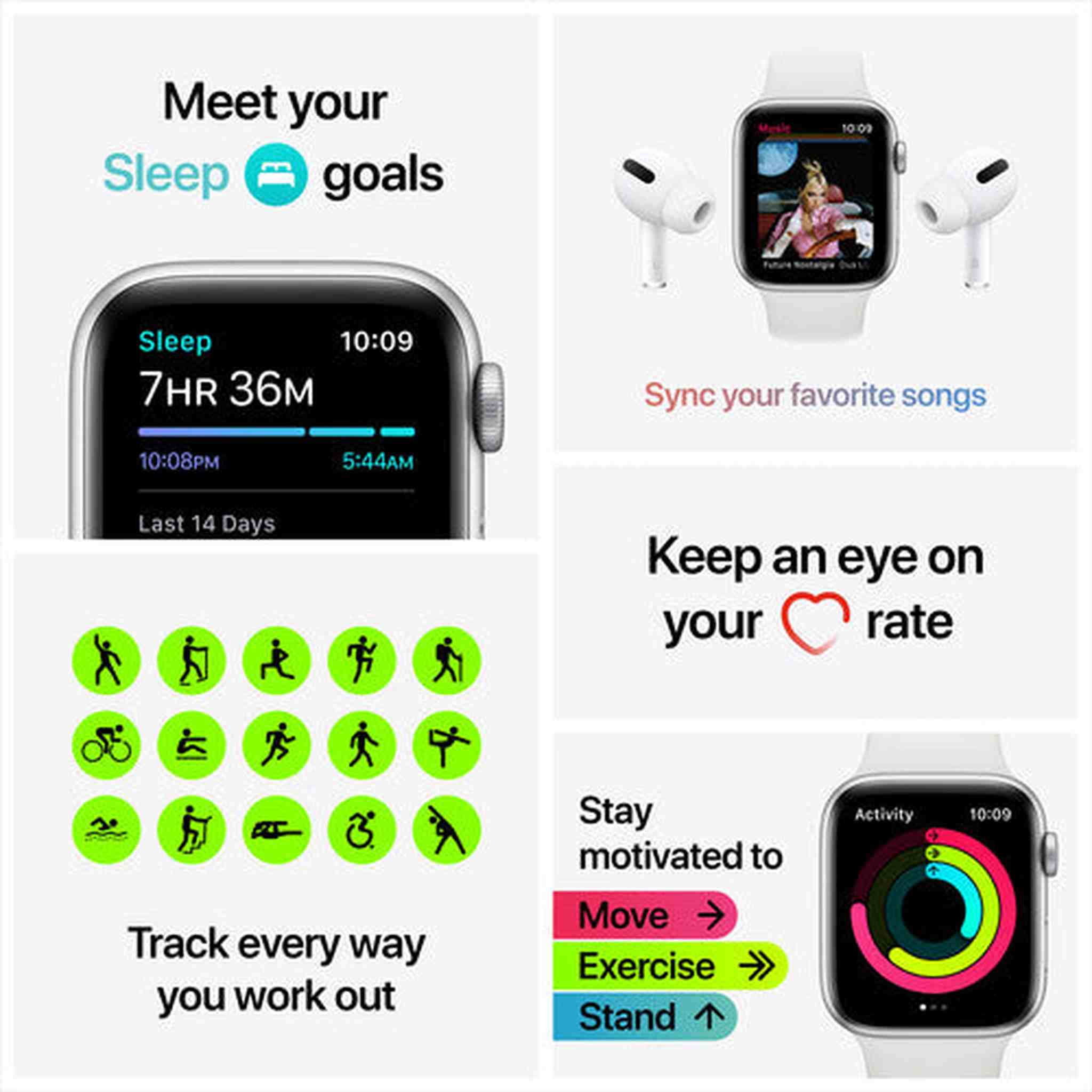 Apple Watch SE GPS, 44mm - Gold Aluminum Case with Pink Sand Sport Band