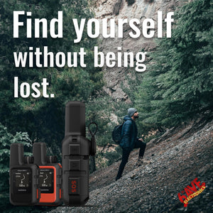 Garmin inReach Mini 2 Satellite Communicator Handheld for Hiking Bundle - Red