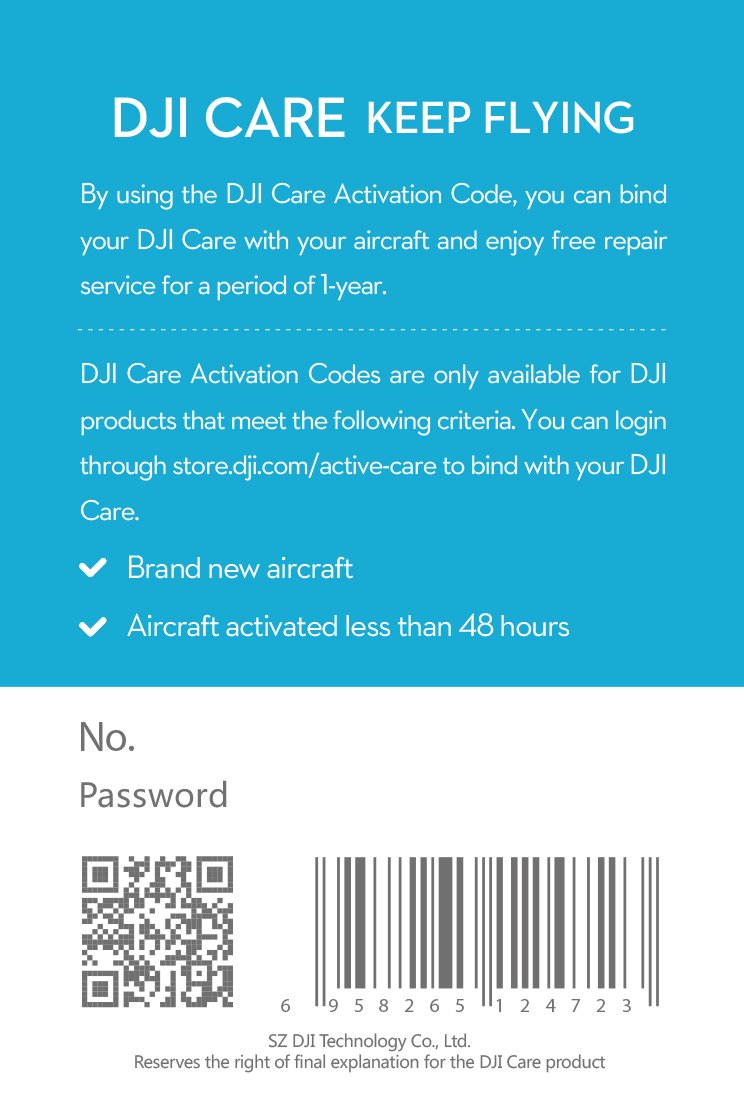 DJI - DJI Warranty CP.QT.001072 P4A Care Refresh Card Retail - LAASI32886
