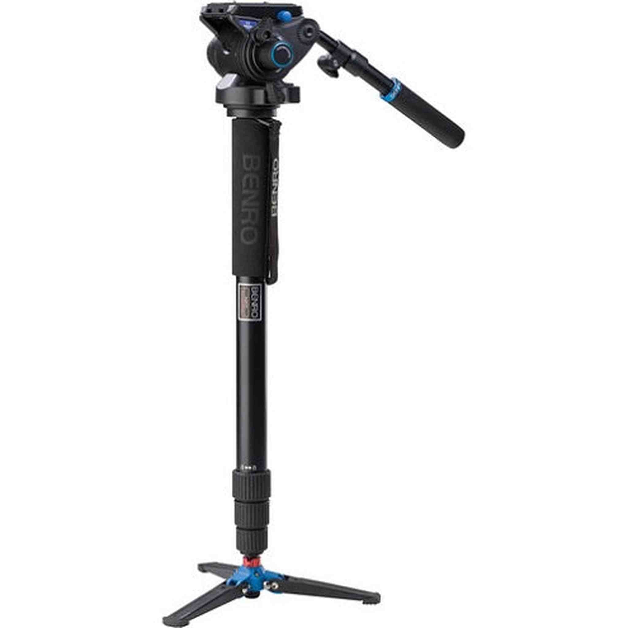 Benro Aluminum Series 4 Monopod w/ 3-Leg Locking Base and S6 Video Head A48TDS6